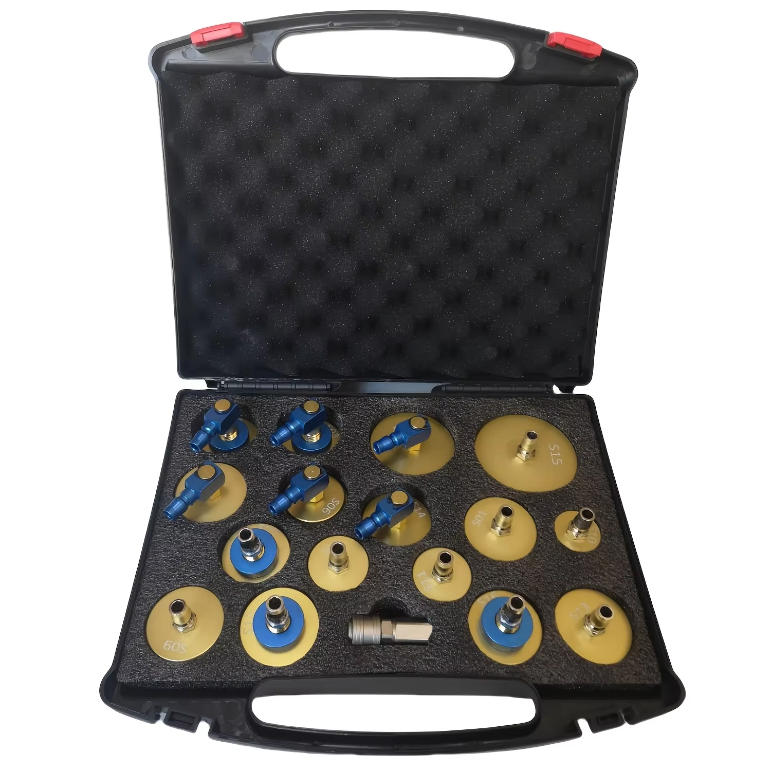 Brake Bleeder Kit - 17-Piece Brake Fluid Bleeder Adapter Kit,