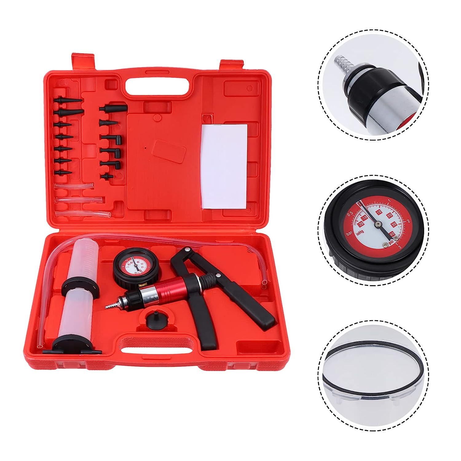 21PCS Hand Held Vacuum Pistol  - Brake Bleeder Kit のレビューと価格