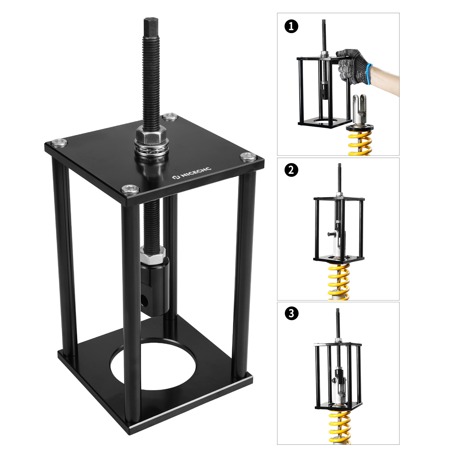 Suspension Shock Spring Compre - Spring Compressor Tool のレビューと価格