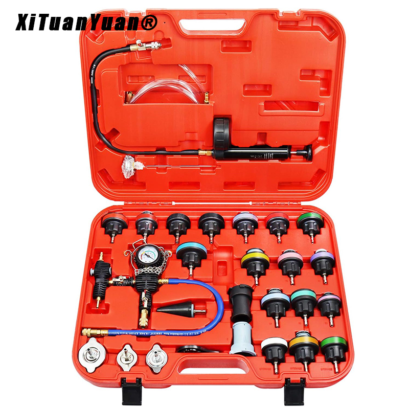 28PCS Car Universal Radiator P - Radiator Pressure Tester のレビューと価格