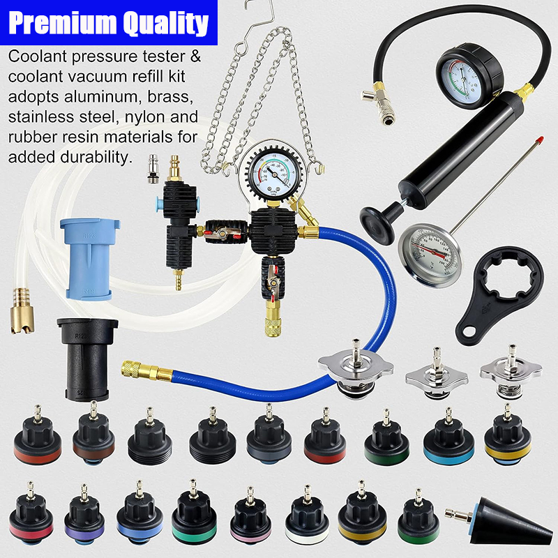 28PCS Car Universal Radiator P - Radiator Pressure Tester のレビューと価格