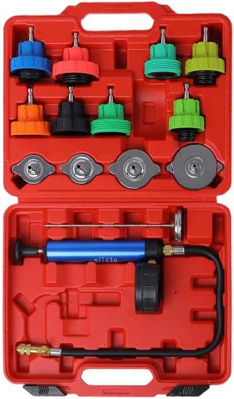 14-Piece Cooling System Pressu - Radiator Pressure Tester のレビューと価格