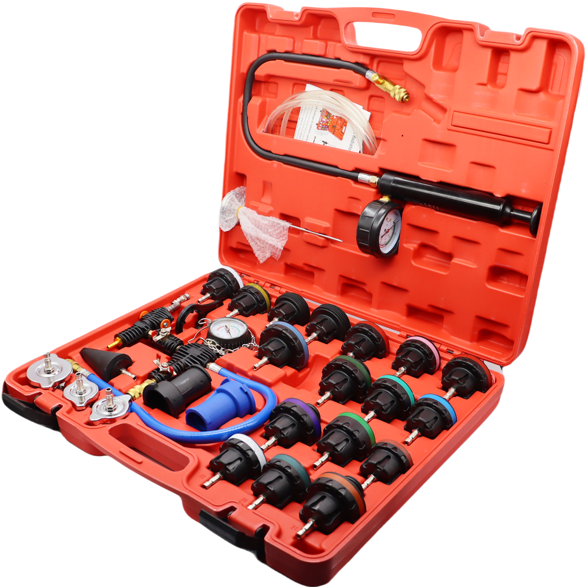 28Pcs Universal Radiator Press - Radiator Pressure Tester のレビューと価格