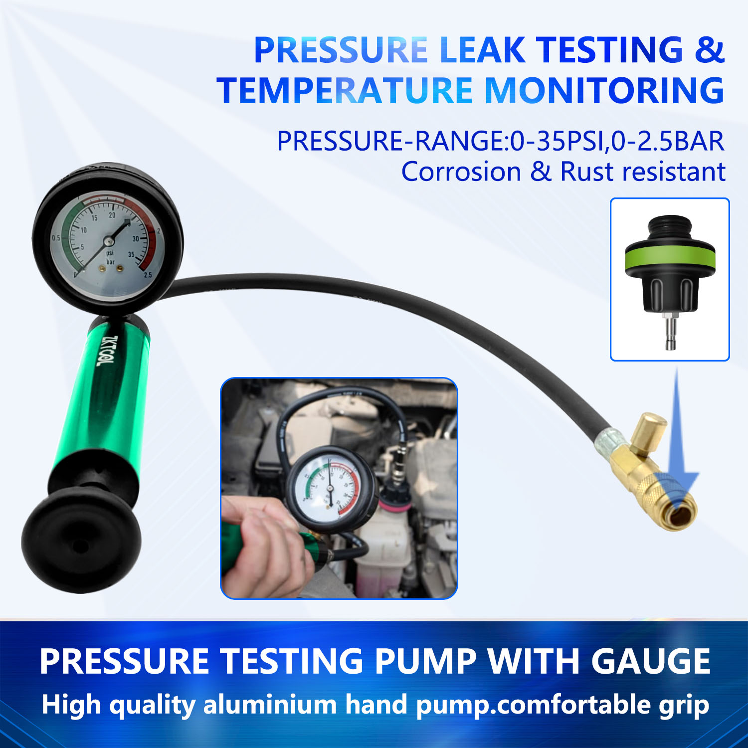 Aluminum Car Cooling System Ra - Radiator Pressure Tester のレビューと価格