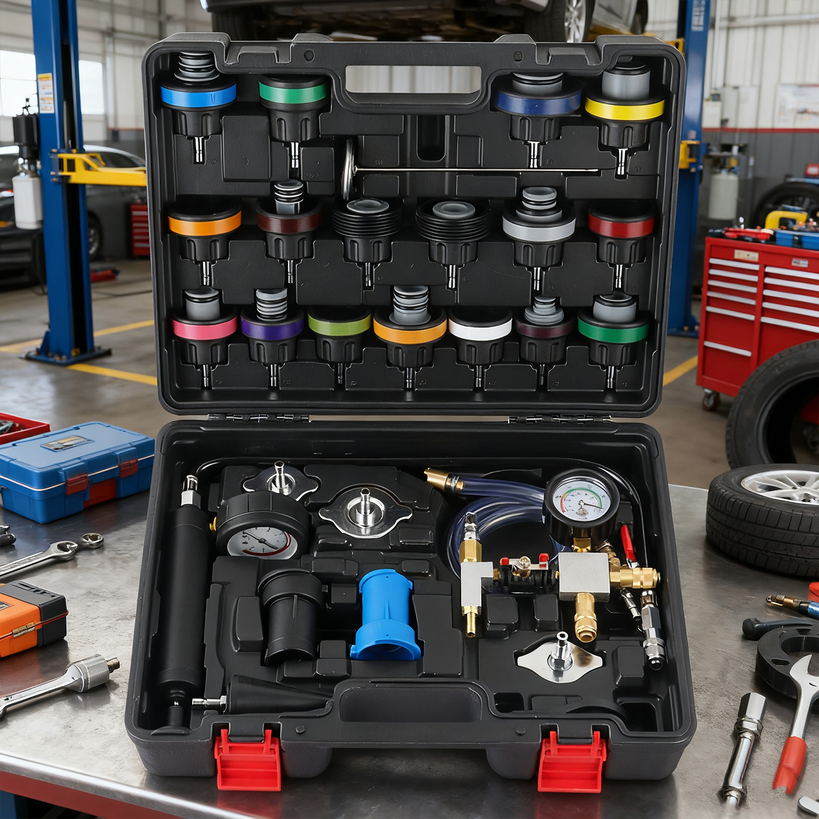 Coolant Vacuum Refill Tool Kit - Radiator Pressure Tester のレビューと価格