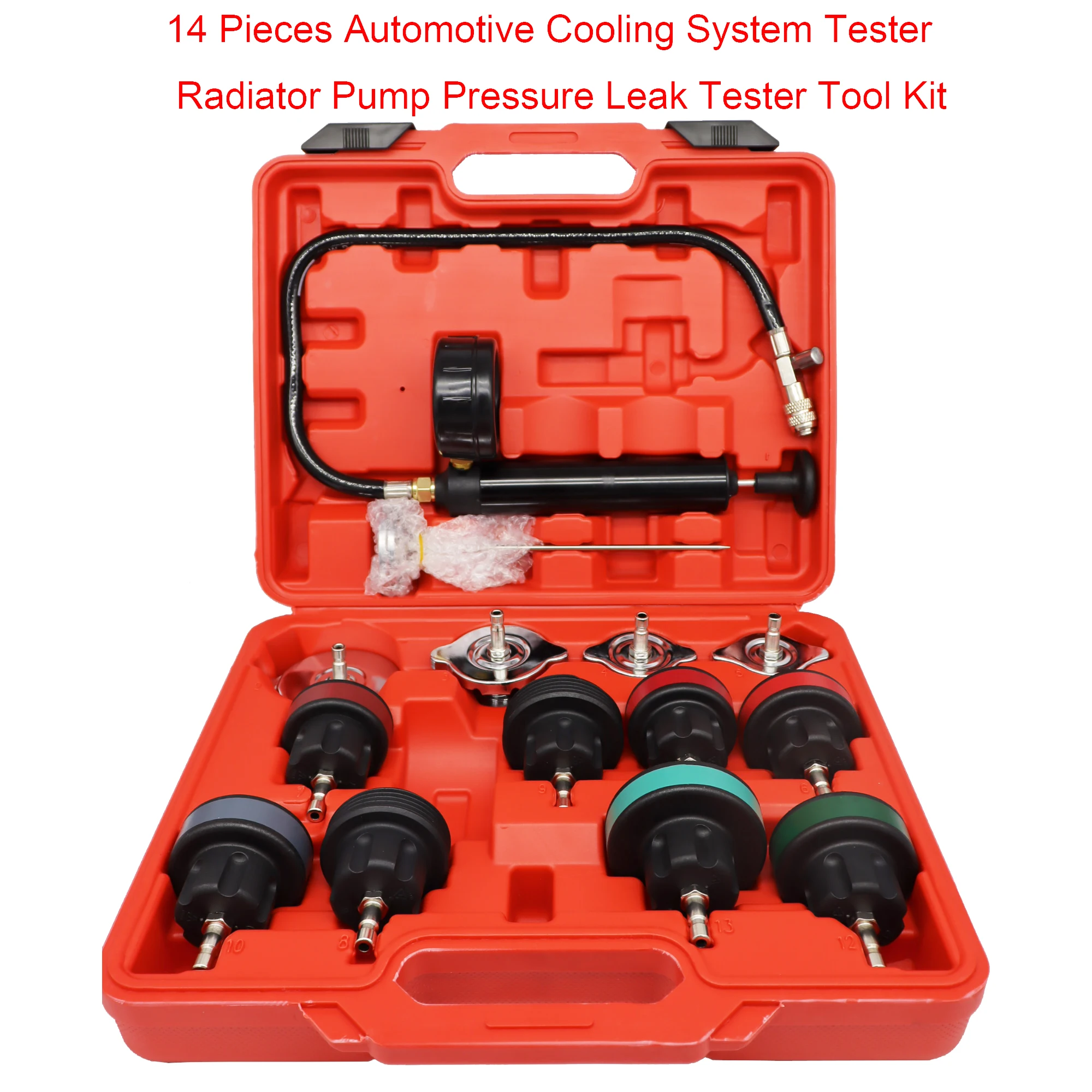 14 Pcs Universal Radiator Pres - Radiator Pressure Tester のレビューと価格